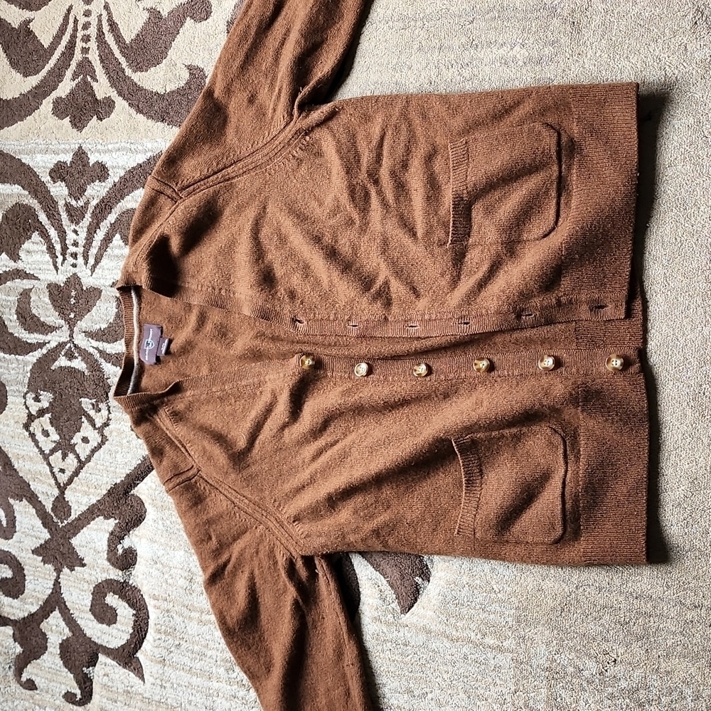 Black and Brown Like New Wool Sweater.